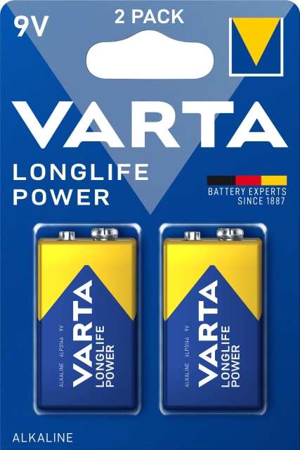 Varta Longlife Power 9V 2 Pack (B)