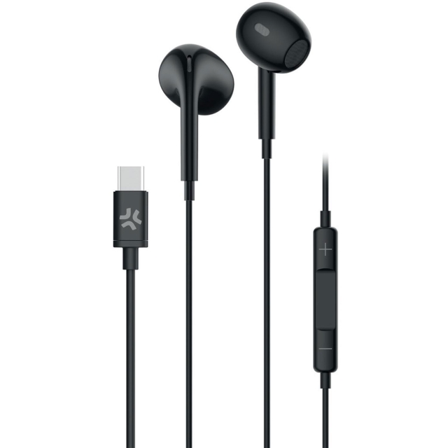 Celly Hörlurar Earpods Kabel USB-C UP1300 Svart