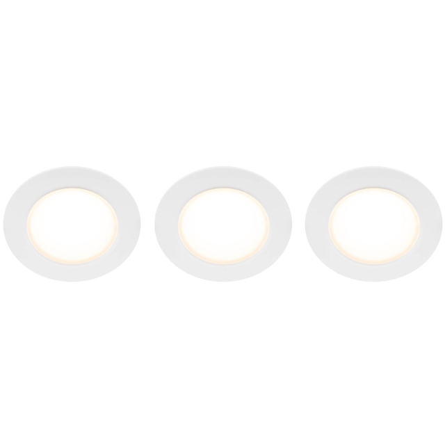 Llitt Doris 230V Dimbar downlight spotlight 3000K 400lm IP65 3-pack Vit