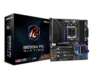 ASRock B650M PG Riptide-moderkort - AMD B650 - AMD AM5-sockel - DDR5 RAM - Micro-ATX