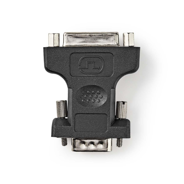 Nedis VGA-adapter | VGA Hane | DVI-I 24+5-Pin Hona | Nickelplaterad | Rak | ABS / Metall | Svart | Kuvert