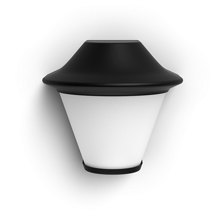Philips Serres vägglampa svart, E27