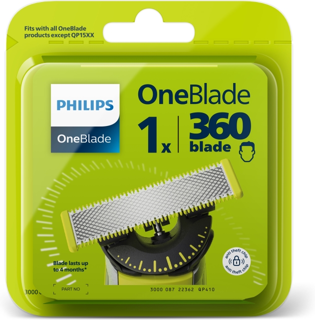 Philips QP410/50 OneBlade 360-ersättningsblad, 1 st