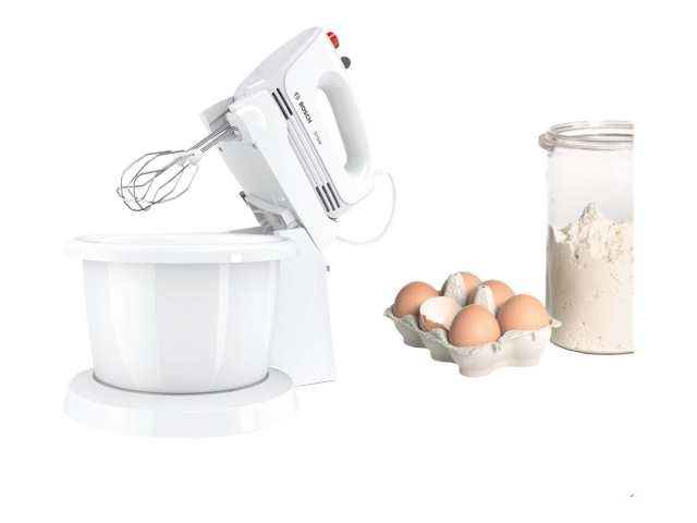 Bosch CleverMixx MFQ2600W Mixer Turbo-funktion Vit/röd