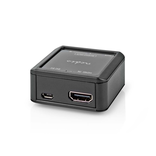 Nedis Digital Audio Omvandlare | Envägs | Ingång för audio/video/dataanslutningar: HDMI™ Input | Audio / video / dataanslutningar utgång: 1x 3.5 mm / 2x (2x RCA Female) | Automatisk | Antracit