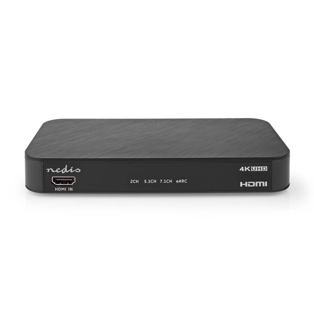 Nedis Digital Audio Omvandlare | Tvåvägs | Ingång för audio/video/dataanslutningar: DC Power / 1x HDMI™ Input | Audio / video / dataanslutningar utgång: 1x 3.5 mm / 1x TosLink / 3x HDMI™ Output | Automatisk / Knapp | Antracit