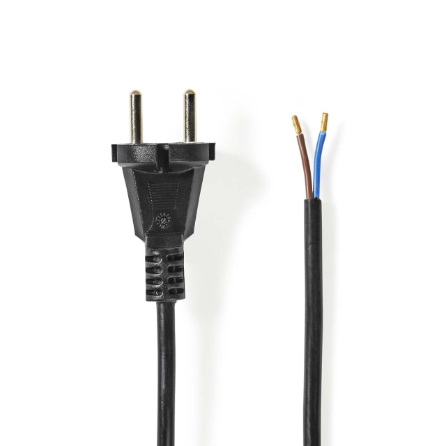 Nedis Dammsugare nätsladd | 7.00 m | CEE 7/17 | 250 V AC | 16 A | Svart | PVC