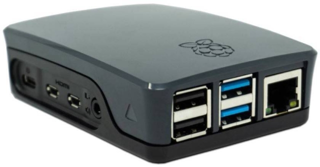 Raspberry Pi plastfodral, Raspberry Pi 4 B, svart