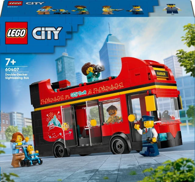 LEGO City Fantastiska fordon 60407 - Röd turistbuss med dubbeldäckare