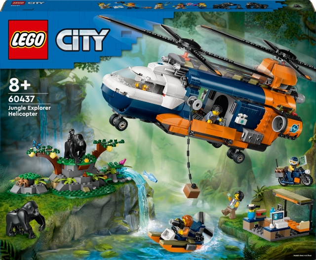 LEGO City Exploration 60437 - Helikopter från djungelforskare i läger
