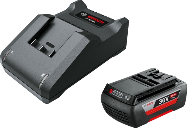 Bosch 36V Li-ion batteri- och laddningssats, 2,0 Ah batteri och AL 36-20 laddare