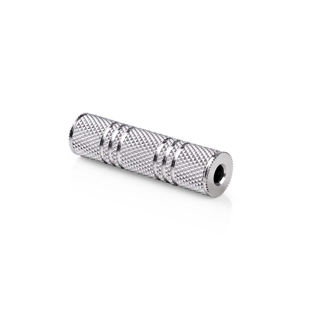 Nedis Stereo Audio Adapter | 3.5 mm Hona | 3.5 mm Hona | Nickelplaterad | Rak | Metall | Silver | 1 st. | Låda