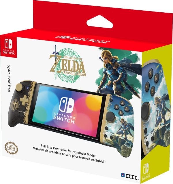 HORI Split Pad Pro - The Legend of Zelda: Tears of the Kingdom spelkontroll, Switch / Switch OLED
