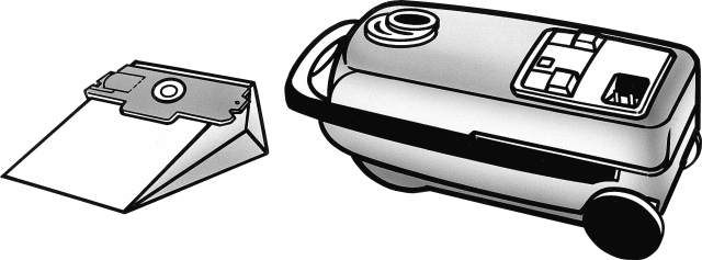 Nordic Quality AE 2004 Dammsugarpåsar, 5 st. + 1 filter