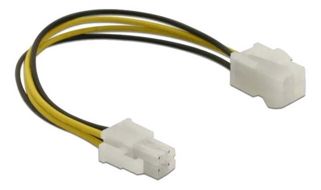 DeLOCK Extension cable P4 4 pin male > P4 4 pin female 15 cm