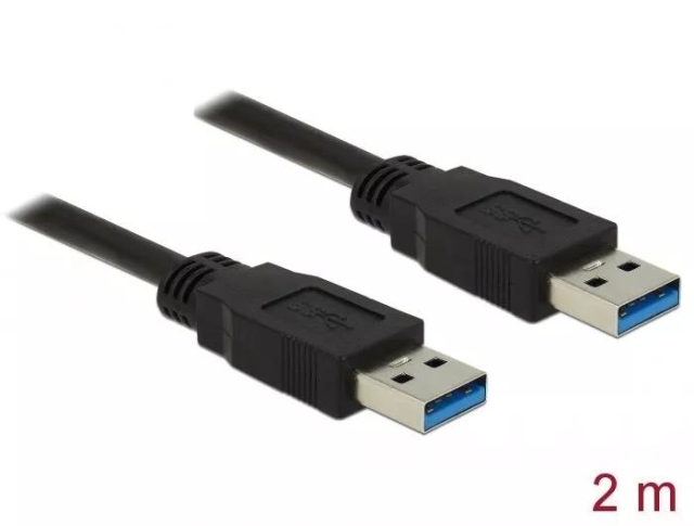 DeLOCK Cable USB 3.0 Type-A male > USB 3.0 Type-A male 2.0 m black