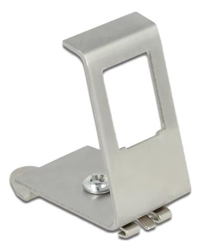 DeLOCK Keystone Metal Mounting 1 Port for DIN rail