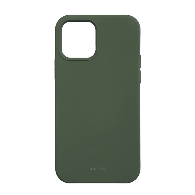 Onsala Mobilskal med Silikonkänsla Olive Green -  iPhone 12/12 Pro