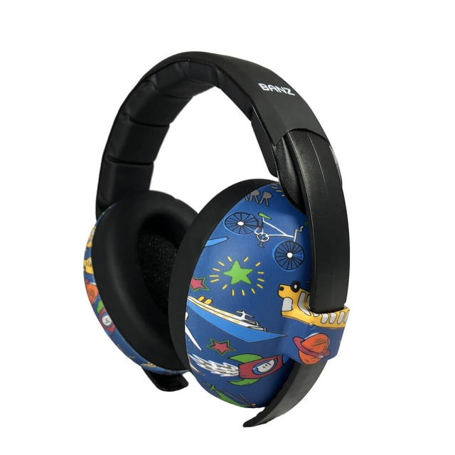 BANZ Hörselskydd Baby Transport Blue