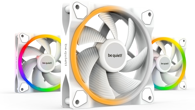 Be Quiet! Light Wings PWM-fläktpaket, 120 mm, 3-pack, vit