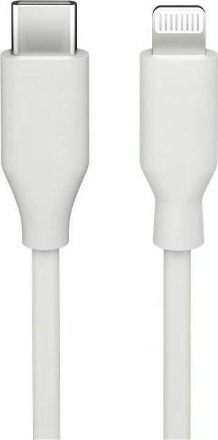 Goobay Lightning till USB-C-kabel, 1 m, vit