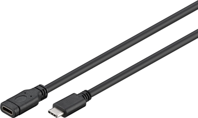 Goobay USB-C till USB-C 3.1 Gen 1 förlängningskabel, 1 m