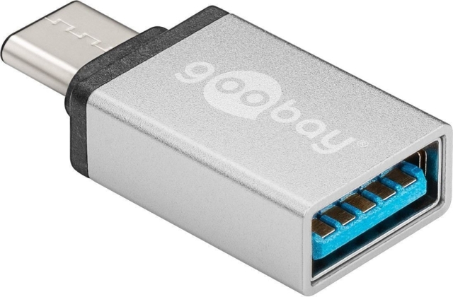 Goobay USB-C till A 3.0-adapter, silver