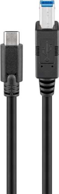 Goobay USB-C till USB-B-kabel, 1 m