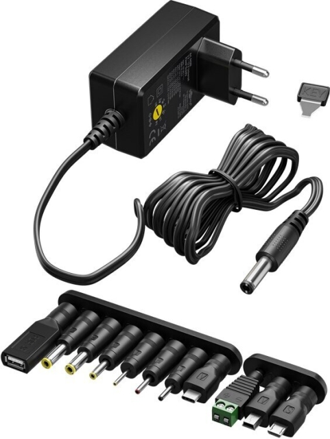 Goobay universell strömförsörjning, 3-12 V DC, 1000 mA