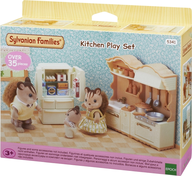 Sylvanian Families Bondgårdskök med kylskåp