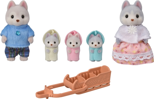 Sylvanian Families Husky-familj