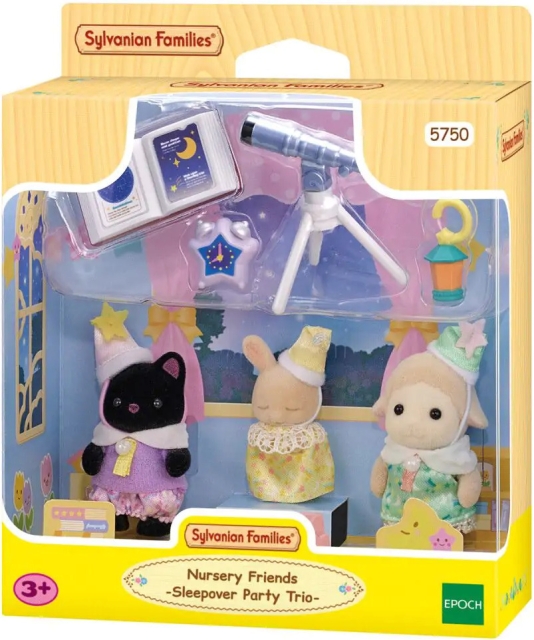 Sylvanian Families De tre på övernattning