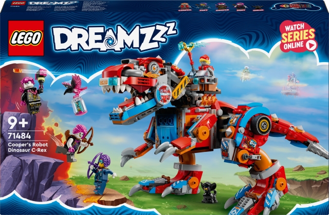 LEGO DREAMZzz 71484 - Coopers robotdinosaurie C-rex