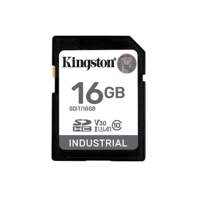 Kingston 16G SDHC Industrial pSLC Class10, UHS-I,U3,V30, A1 SD-kort