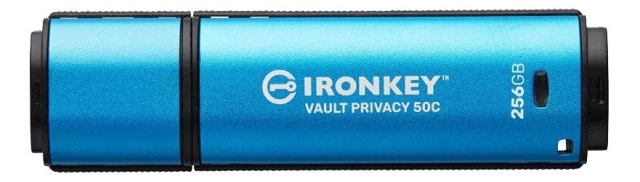 Kingston 256 GB USB-C IronKey Vault Privacy 50C AES-256-krypterad