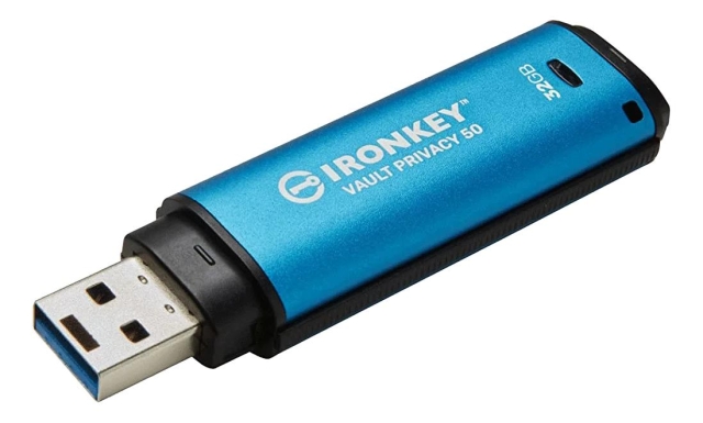 Kingston 32 GB USB-C IronKey Vault Privacy 50C AES-256-krypterad