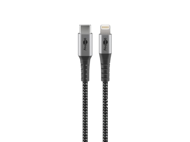 Goobay Lightning kabel 50cm flätad MFi