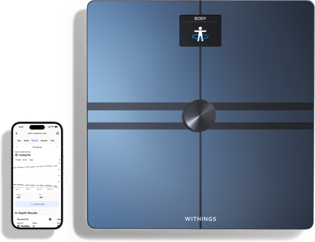 Withings Body Comp Black kroppssammansättningsvåg med wifi-anslutning
