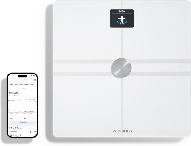 Withings Body Comp White våg för kroppssammansättning med wifi-anslutning