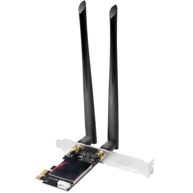 LogiLink Wi-Fi 6E AX5400 PCIe-kort med Bluetooth 5.2