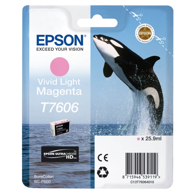 Epson Bläck UltraChrome HD T76064N10 Levande Ljus Magenta