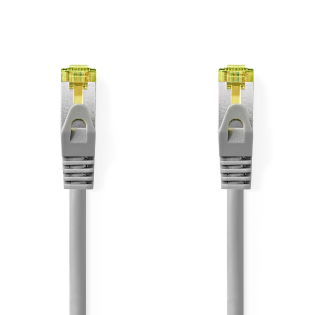 Nedis Cat 8.1 nätverkskabel | S/FTP | RJ45 hane | RJ45 hane | 10.0 m | Rund | LSZH | Grå | Label