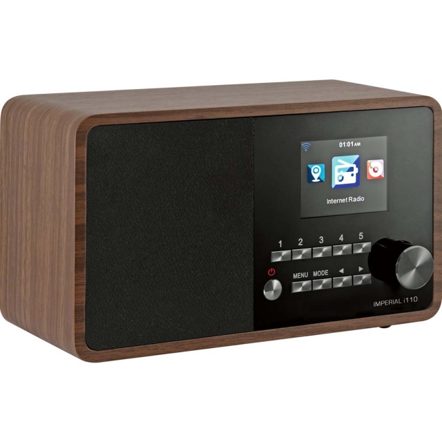 imperial i110 Wi-Fi Internetradio med mediaspelarfunktion i trälook