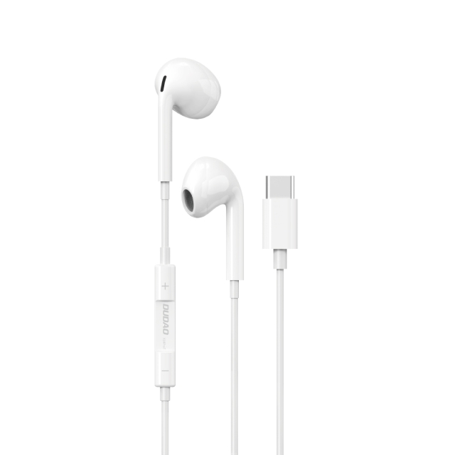 Dudao X14ProT in-ear hörlurar USB-C 1,2 m vit