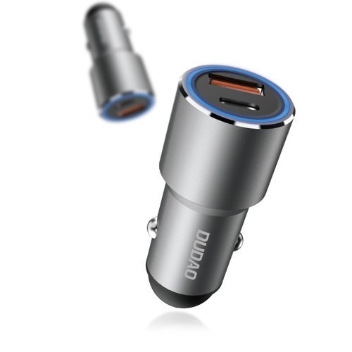 Dudao R4PQ Billaddare 22,5Watt 1xUSB-C + 1xUSB-A