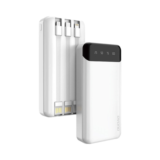 Dudao Powerbank Dudao K6 Pro+ 20000 mAh Vit-Svart