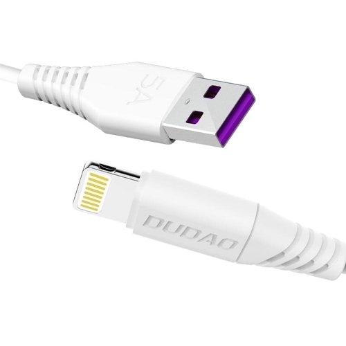 Dudao L2L USB-A till Lightning-kabel 1m vit