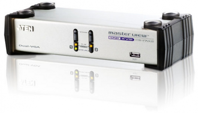 ATEN CS1742 KVM-switch med dubbla vyer