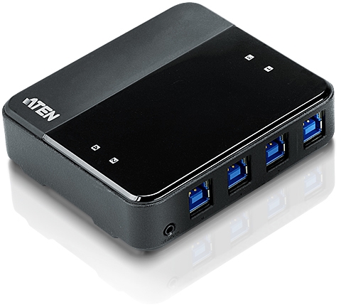 ATEN US434 USB3.0-hubb för fyra datorer