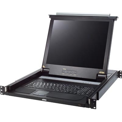 ATEN 19" KVM-konsol och 17" LCD-monitor, 1U